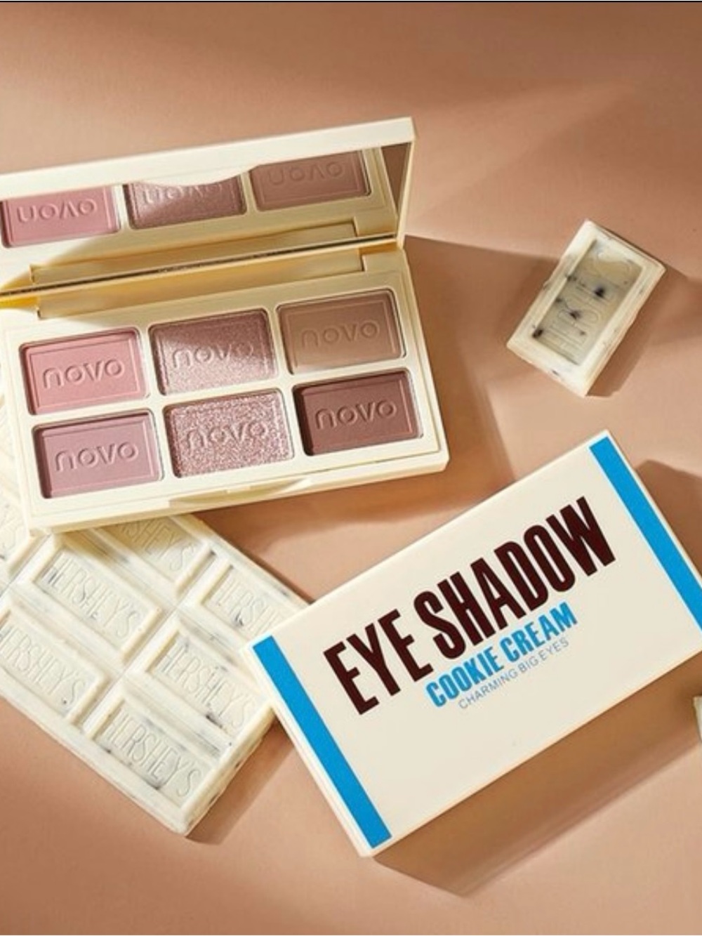 NOVO Cookie Cream Eyeshadow Palette - Pink & Champagne Neutrals
